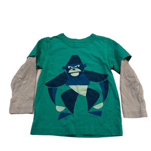 Boys Tea Green Gorilla Graphic Long Sleeve Tee 3T